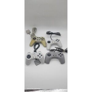 Lot of 4‎ 3rd Party PlayStation 1 Ps1  Game Controller Lot Tested Good Condition
